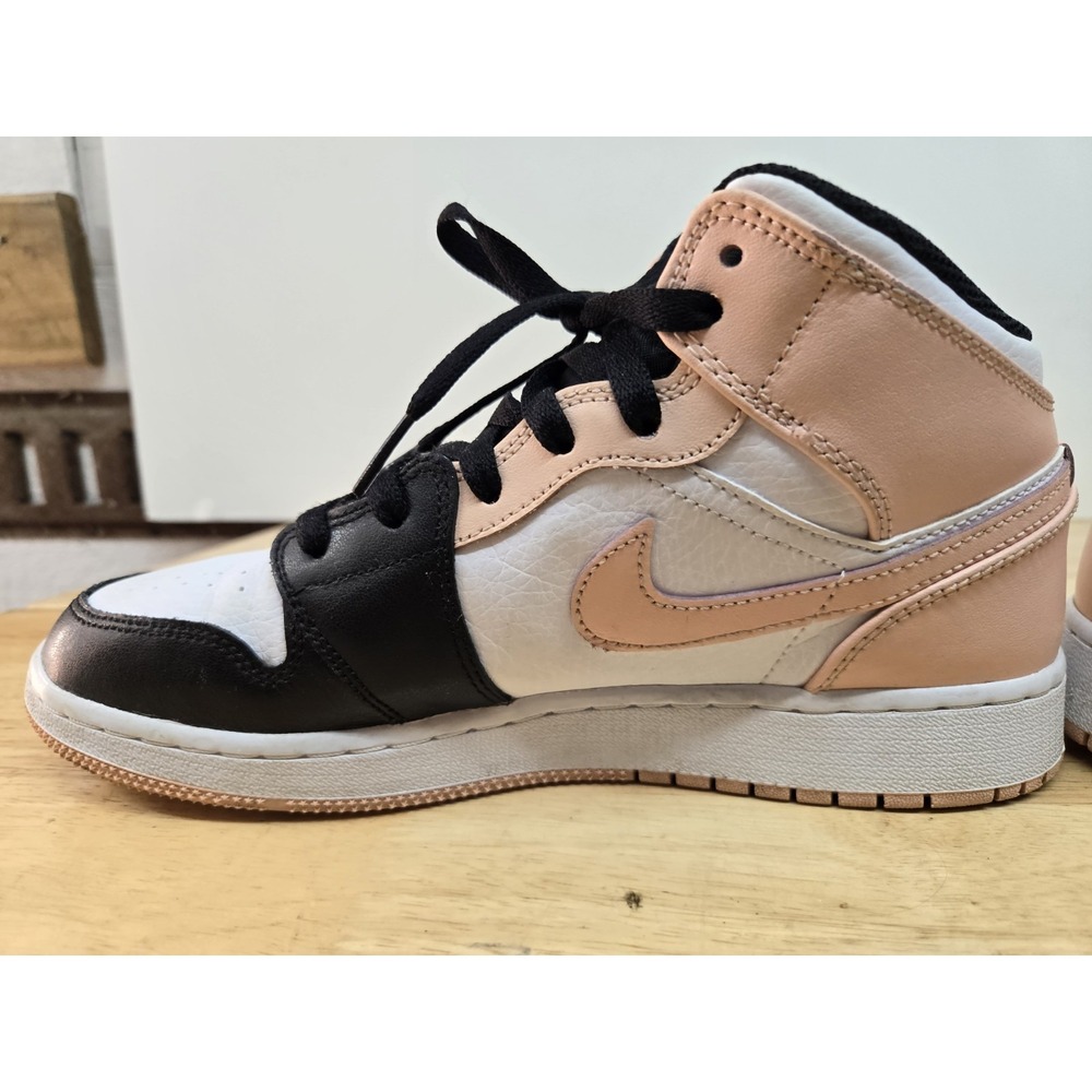 Nike Air Jordan 1 Mid Shoes Youth Size 5.5Y "Arctic Orange" - Picture 6 of 12